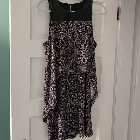 BCBGeneration faux leather sleeveless top or could even be used as a minidress! - Picture 1 of 5